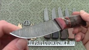 10 простых ножей модели "Таёжный 2" от МФ.