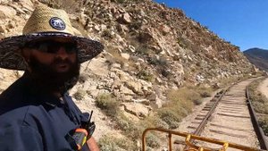 Abandoned Train Tracks With @MerlinsOldSchoolGarage Vintage Rail Cart, Carrizo Gorge, Rail Speeder