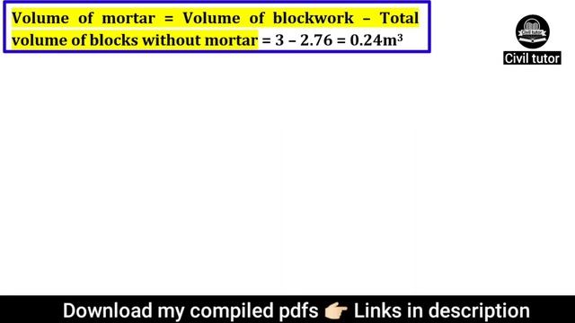 How to calculate the quantity of AAC blocks and cement mortar required? | Civil tutor смотреть онлайн