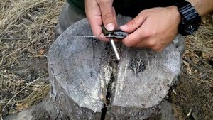 тест ножа victorinox trailmaster. test.