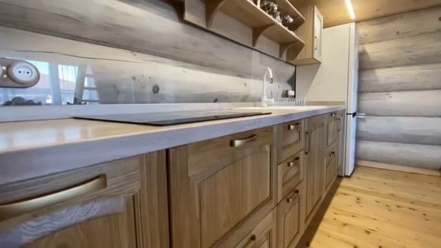 Кухня из массива дуба. Покрытие Итальянским маслом Borma #shorts #кухнямечты #кухня