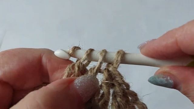 #8 Ажурная Салфетка из Джута крючком