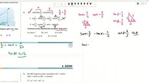 MEB 3 Adım AYT Matematik Ters Trigonometrik Fonksiyonlar ve Teoremler 3.Adım