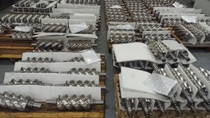 Хранение готовых шнеков для винтовых блоков SEIZE AIR