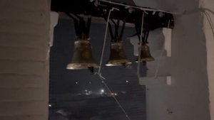 Развес колоколов и настройка электронного звона «Золотой звон». Звонарь на 5 колоколов.