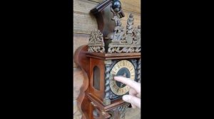 Голландские настенные часы 1950-е гг. в стиле XVII века "ZAANSE CLOCK" B