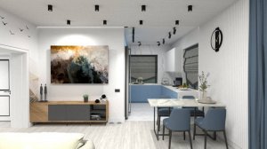 Дизайн интерьера дома. 3д модель