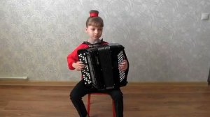 КЛИВИТЕНКО Алёна 8 лет "Маленький триптих" (А.Коробейников) Станица Крыловская