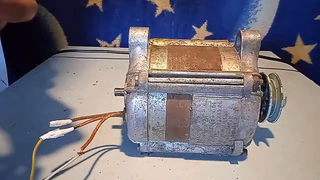 Запуск мотора от стиральной машинки от 220 В! смотреть онлайн