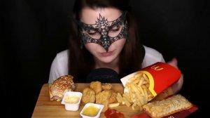 АСМР БИГ МАК БЕКОН Макдональдс  ЗВУКИ ЕДЫ  ASMR Mukbang BIG MAC MACDONALD'S  EATING SOUNDS