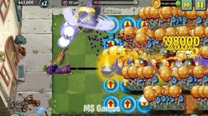 PvZ 2 Challenge - 70 Plants Max Level Vs 100 Amberhead Zombies Level 8