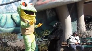 The Rainforest Cafe - Cha Cha Gives Gorilla Ads the Bird