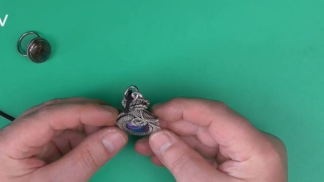 Wire Wrap Pendant of nickel silver (Neusilber) смотреть онлайн