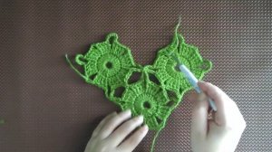 Шаль из мотивов крючком.Соединение мотивов )