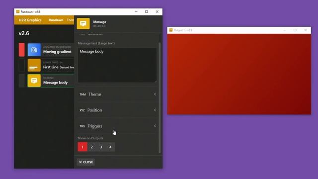 Auto-hide of graphics & animated gradient // What's new in v2.6 // H2R Graphics смотреть онлайн