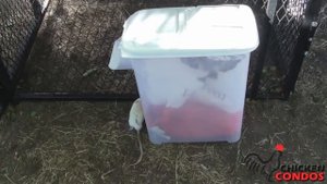 30 lb. Chicken Feed Storage Bin with Attachment from Chicken Condos