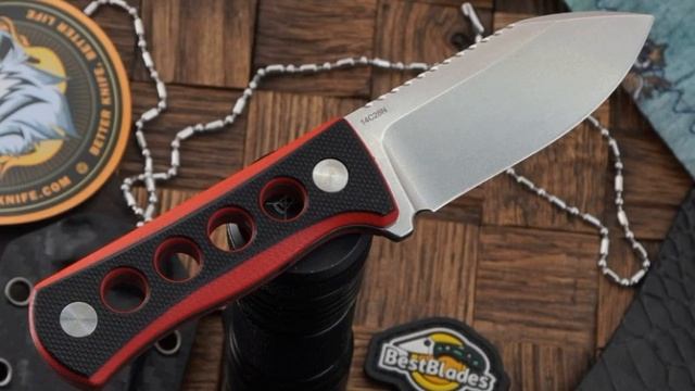 Нож с фиксированным лезвием QSP Knife Canary QS141-B1, сталь 14C28N, рукоять микарта