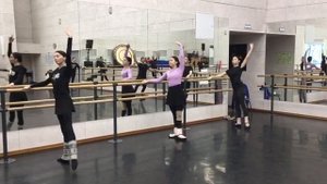 КОМБИНАЦИЯ БАТМАН ТАНДЮ ЖЕТЕ У ПАЛКИ-УПРАЖНЕНИЕ КЛАССИЧЕСКОГО ТАНЦА