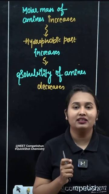 Maximise you NEET Score With QuickShot Chemistry | Molar Mass Of Amines | #shorts #neet #competishu