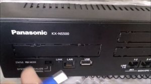 STARTING PANASONIC KX-NS500 FOR THE FIRST TIME AND SET DEFAULT PROGRAM
