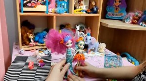 Алиса новая щётка и подарок от зубной феи, кукла энчатималс морская звезда.