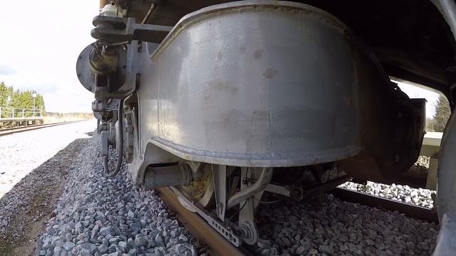 [GoPro] Тележка тепловоза ТЭП70 на линии / TEP70 bogie wheelcam смотреть онлайн