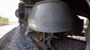 [GoPro] Тележка тепловоза ТЭП70 на линии / TEP70 bogie wheelcam