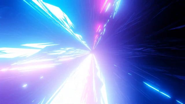 Психоделика - Заставка - Лучи неонового света в космическом туннеле смотреть онлайн