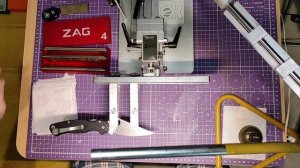 Ремонт и восстановление ножа Боец-2 от Steel Claw, сталь D2.  Заточка на станке ZAG MAX