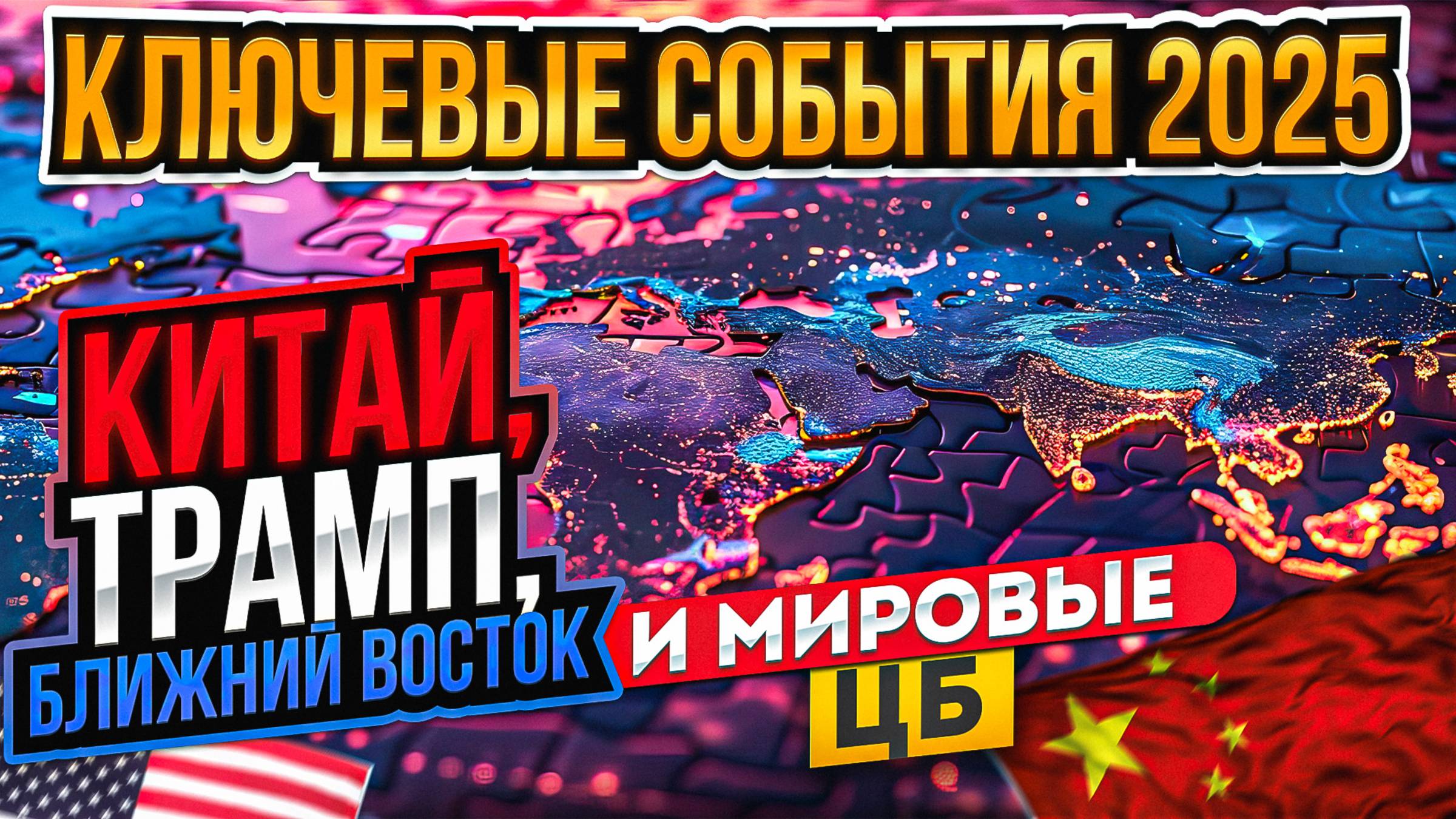 Ключевые события 2025. Китай, Трамп, Ближний восток и мировые ЦБ
