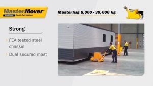 MasterMover Pedestrian Operated Tugs - MasterTug 8,000-30,000 kg Range