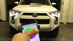 14+ Toyota 4Runner Morimoto M-LED Bi-LED Projector Retrofit, Sequential Switchback DRL , Demon Eyes