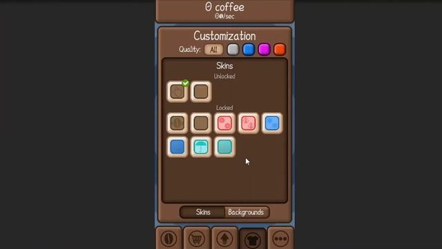 Кастомизация | CoffyTap2 - кликер про кофе [Devlog#6] смотреть онлайн