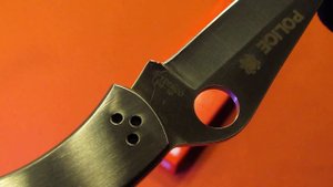 SPYDERCO POLICE C07P Plain Edge Folding Knife Tactical Gear Blade EDC Спайдерко Полис Складной нож
