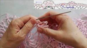 Легкий ажурный шарф крючком из квадратных мотивов. Пряжа Пехорка Виртуозная