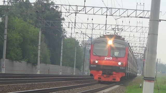 Электропоезд ЭД4М-0363 РЭКС сообщением Москва - Раменское смотреть онлайн