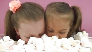 ✿ Челлендж Без рук Зефирки Маршмеллоу Арина против Насти Feet Challenge with No Hands