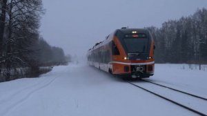 Штадлерский дизель-поезд близ ст. Тапа / Stadler Flirt DMU near Tapa