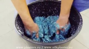 Шёлковая декоративная штукатурка жидкие обои SILK PLASTER   нанесение