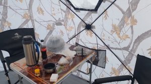 Зимняя рыбалка в палатке Higashi Yurta. Отзыв рыбаков. На улице - 20°C