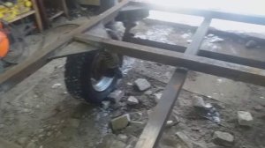 самодельная телега на машину