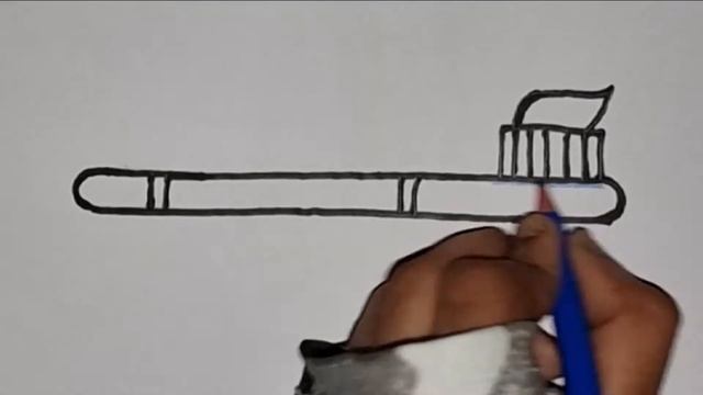 how to draw toothbrush | как рисовать зубную щетку|como dibujar cepillo de dientes|Drawings for kid