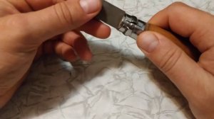 Opinel №8 Carbon, сломать кончик - легко! И другие проблемы. Обзор.