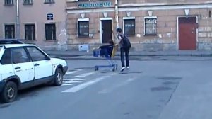 Катание на тележке