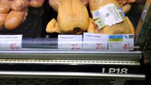 Цена на куры в магазине #Карфур, Барселона, Испания, Европа. Стоимость продуктов питания. Шоппинг Е