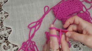 Вязание узора "Галочки" . Вязание крючком. Рукоделие. Вяжем "Галочки". Урок для начинающих.