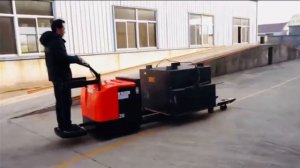 Электрическая тележка 3т с двойным передним колесом (вилочная)