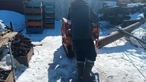 Работа мини крана и мини думпера