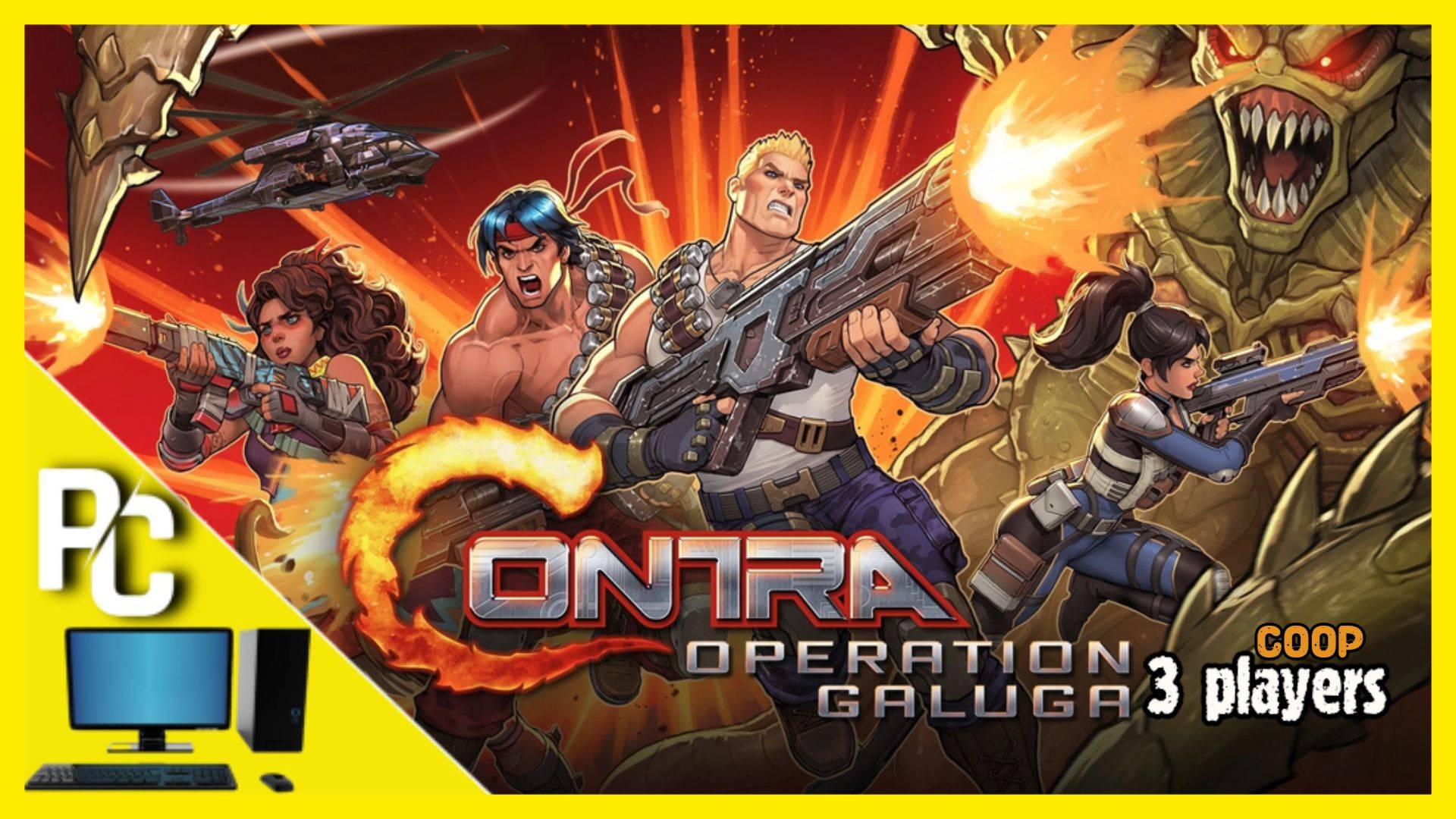 Contra: Operation Galuga | просто играем (Белка, Monster и Перчик)