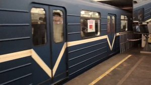 Отправление ЕМА-502/ЕМ-501 со станции «Технологический Институт 2»